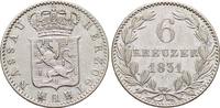 Nassau 6 Kreuzer Wilhelm 1816-1839. -