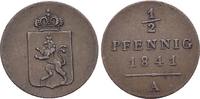 Reuss-Jüngerer Linie zu Schleiz CU-1/2 Pfennig Heinrich LXII. 1818-1854. -