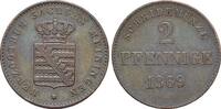 Sachsen-Meiningen CU-2 Pfennig Georg II. 1866-1914. -
