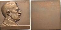 Geowissenschaften Einseitige Bronze-Plakette o.Jahr -