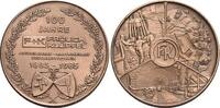 Tombak-Medaille 1985 Ausbeute Jahresmedaillen der Grafschafter Münzfreunde Moers, -  Geschichte des Bergbaus  -. vorzüglich - Stempelglanz