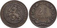 Niederlande-Königreich CU-2 1/2 Cent Willem III., 1849-1890. -