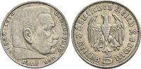 5 Mark 1936  F Drittes Reich  Min.Rf., fast vorzüglich