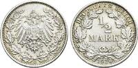 Deutsches Reich 1/2 Mark 1916 G Min.Rf., vorz&uuml;glich - Stempelglanz 9,00 EUR  + 10,00 EUR frais d'envoi