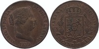 Spain 25 Centimos Isabel II 1833-1868 -