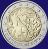 Italien 2 euro Europese Grondwet -