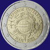 Oostenrijk 2 euro 10 Jaar Euro -