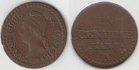 France 1 Centime First Republic -