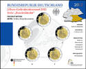 Duitsland 5x 2 Euro Complete set van 5 Muntplaatsen - Schloss Neuschwanstein in Bayern -