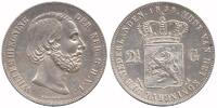 Nederland Koninkrijk 2½ Gulden / Rijksdaalder Willem III 1849 - 1890 -