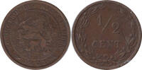 Nederland Koninkrijk ½ Cent Wilhelmina 1890-1948 -