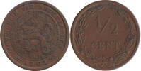 Nederland Koninkrijk ½ Cent Wilhelmina 1890-1948 -