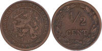 Nederland Koninkrijk ½ Cent Wilhelmina 1890-1948 -