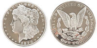 Amerika A. H. S. 1878 Morgan Silver Plated Dollar Oversize Coin -