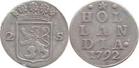 Nederland / Holland Dubbele Wapenstuiver Republiek 1581-1795 -