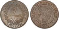 Mynter 5 Centimes 1881 A France  Kv: UNC unz 37,33 EUR  + 9,33 EUR frais d'envoi