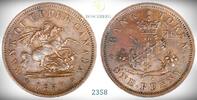 Mynter 1 Cent 1857 Upper Canada  Banktoken Kv: 01 (AU)  37,33 EUR  + 9,33 EUR frais d'envoi