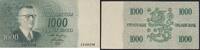 Sedler 1000 Markkaa 1955 Finland  Kv: XF vz 46,66 EUR  + 9,33 EUR frais d'envoi