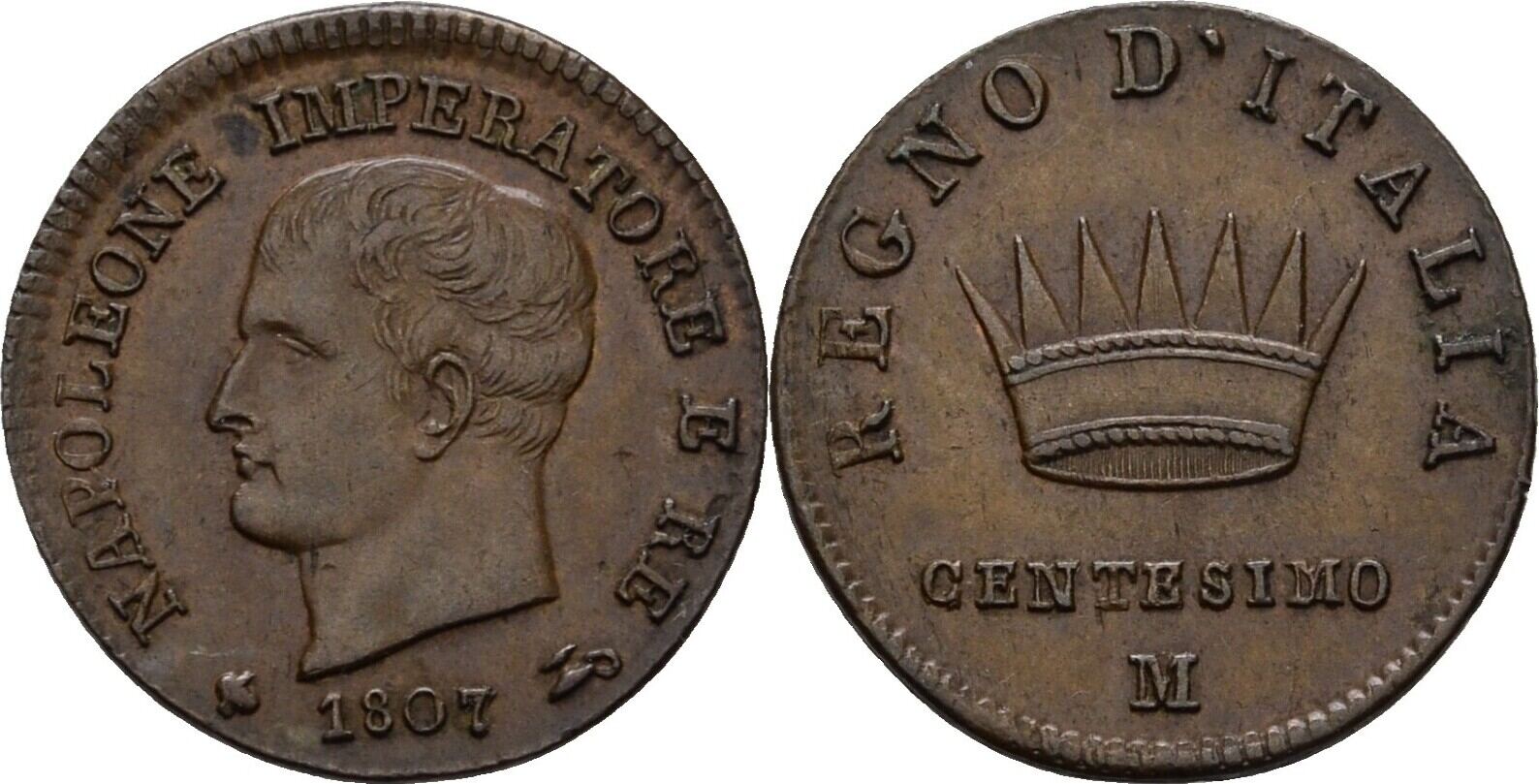 Italien Mailand 1 Centesimo 1807 Napoleon SUP+ | MA-Shops