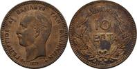 Griechenland Bordeaux 10 Lepta Georg I. 1863-1913. -