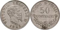 Italien Milano 50 Centesimi Viktor Emanuel II. -