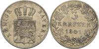 Bayern 3 Kreuzer Ludwig I., 1825-1848 -