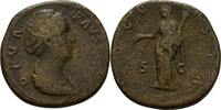 RÖMISCHE KAISERZEIT Sesterz Diva Faustina -