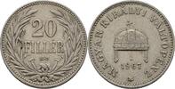 Österreich Ungarn Kremnitz 20 Filler Franz Joseph I., 1848-1916 -