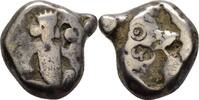 Achämeniden Persien Siglos mit Gegenstempeln Xerxes I to Darios II. Circa 485-420 -