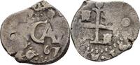 Spanien Bolivien Potosi ? 1/2 Real Carlos II., 1665-1700 -