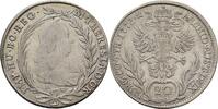 RDR Burgau Günzburg 20 Kreuzer 1772 Maria Theresia, 1740-1780 TTB- / TTB
