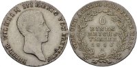 Preußen Berlin 1/6 Taler Friedrich Wilhelm III., 1797-1840. -