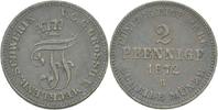 Mecklenburg Schwerin 2 Pfennige Friedrich Franz II. -