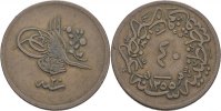 Türkei 40 Para 1255/20 Abdul Mejid ss 15,00 EUR prix TTC + 7,00 EUR frais d'envoi