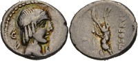 RÖMISCHE REPUBLIK Denar L. Calpurnius Piso Frugi -