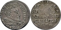 Polen Lettland Riga Dreigröscher Sigismund III., 1587-1632 -