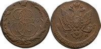 Russland Ekaterinburg 5 Kopeke Katharina II., 1762-1796 -