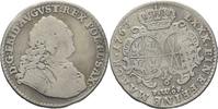 Sachsen Dresden 1/6 Taler Friedrich August II., 1733-1763 -