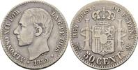 Spanien 50 cent Alfonso XII. -