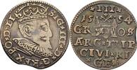Polen Riga Dreigröscher Trojak Sigismund III. 1587-1632 -