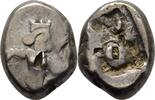 Achämeniden Persien Siglos mit Gegenstempeln Xerxes I to Darios II. Circa 485-420 -