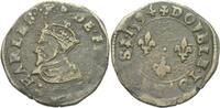 Frankreich Dijon Double tournois Karl X., 1589 - 1590. -