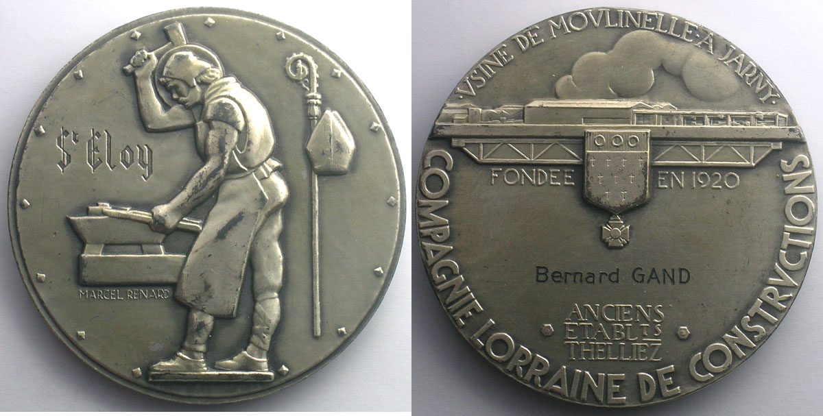 Médaille Française 1982 – Industrie Agroalimentaire – Signé Torcheux – Laiton 59mm