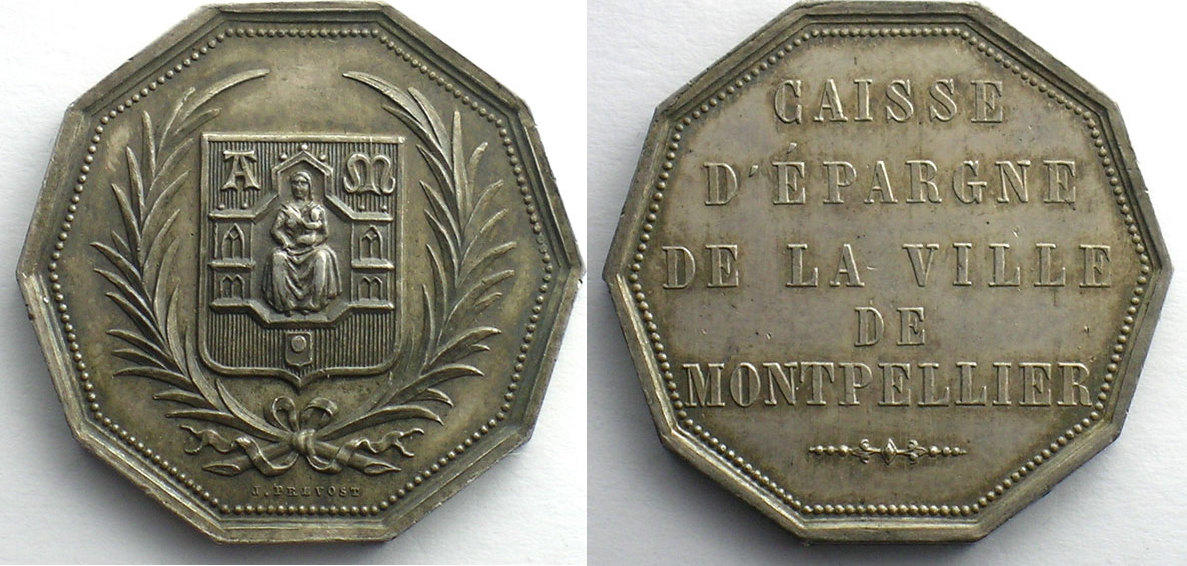 Jeton Argent Caisse D’Epargne De La Rochelle - Après 1880, Collection