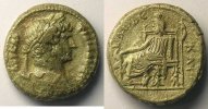 Monnaies de l'empire romain Tetradrachme Hadrien (117-138) Egypte (Alexandrie) Tetradrachme de billon (127-128) TTB -