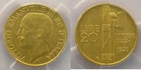 Monnaies du monde 20 Lire Italie Vittorio Emanuele III (1900-1946) 20 Lire 1923 R (Roma) PCGS-MS61 SUP+ -