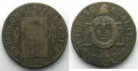 Monnaies de la révolution française Sol G.19 Sol aux balances 1793 BB (Strasbourg) TB+ -