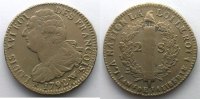 Monnaies de la révolution française 2 Sols G.25 2 Sols François 1792 W pointé (Arras) An 4 TB+/TTB -