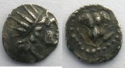 Monnaies grecques Iles de Carie Rhodes Diobole (185-150 av.JC) TB+/TTB -