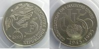 Monnaies françaises 1959-2001 5 Francs 5 Francs G.776 O.N.U. 1995 PCGS-MS64 pr.FDC -
